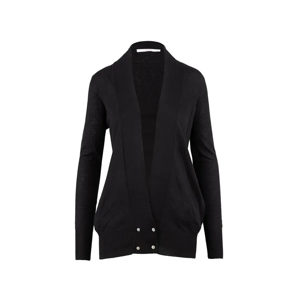 Unsigned Jucca Black Cardigan - '10s Black Good - Front View