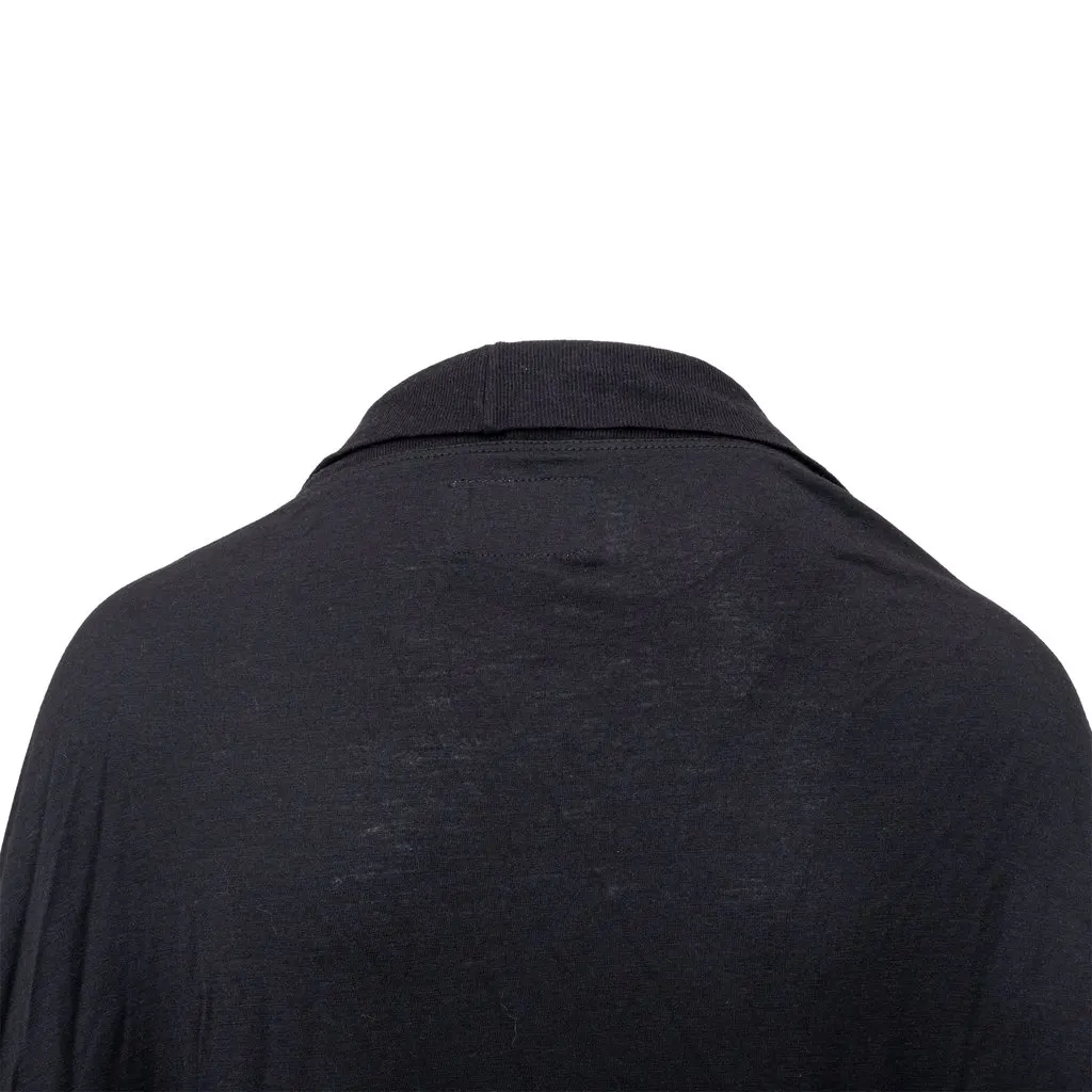 Hussein Chalayan Black Cardigan - '10s Black Good - Inside View