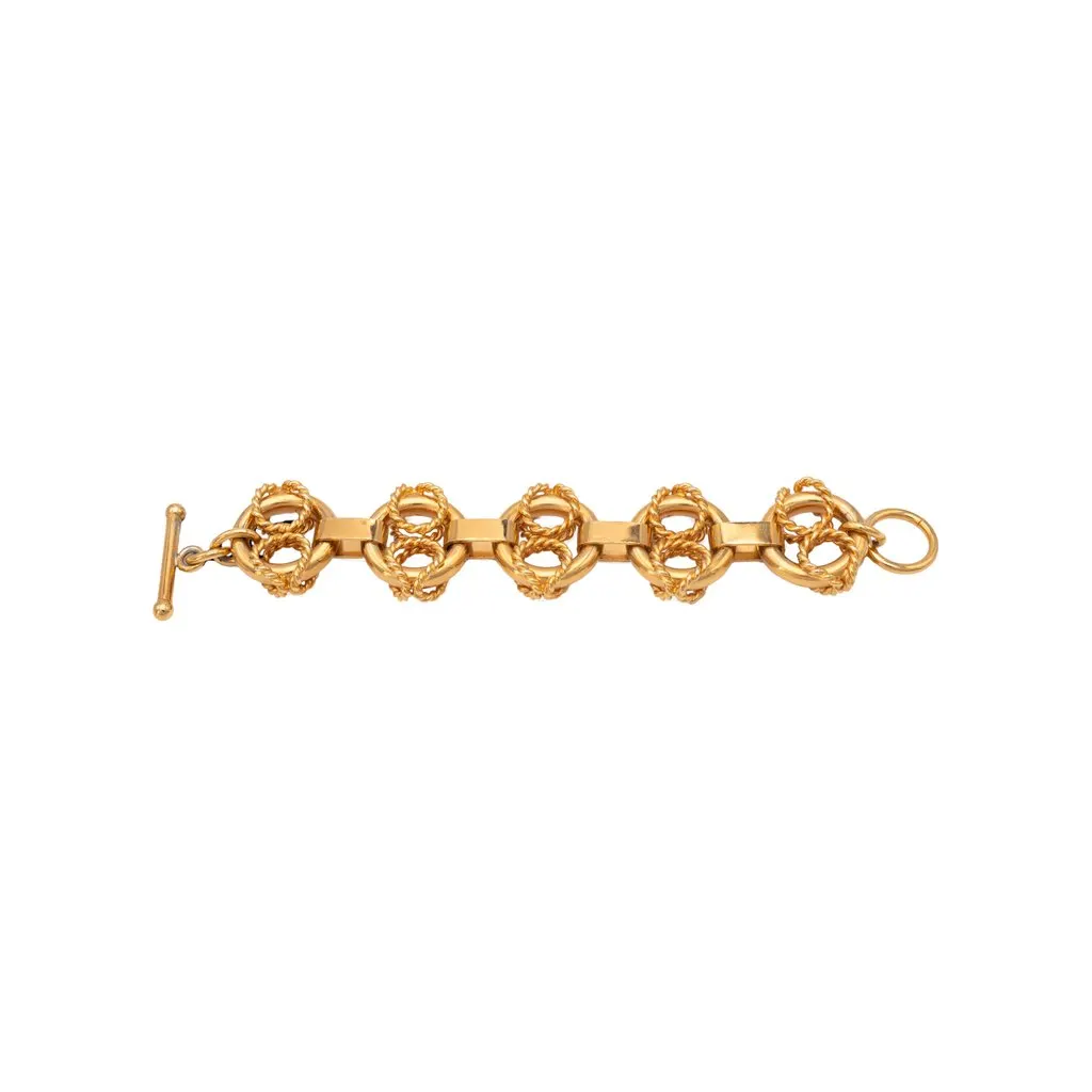 Gianfranco Ferré Chain Bracelet - '80s Red Good - Back View