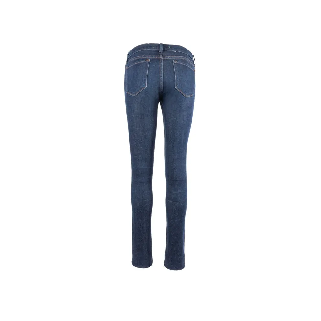 J Brand Skinny Fit Jeans - '10s Yellow Denim Good - Back View