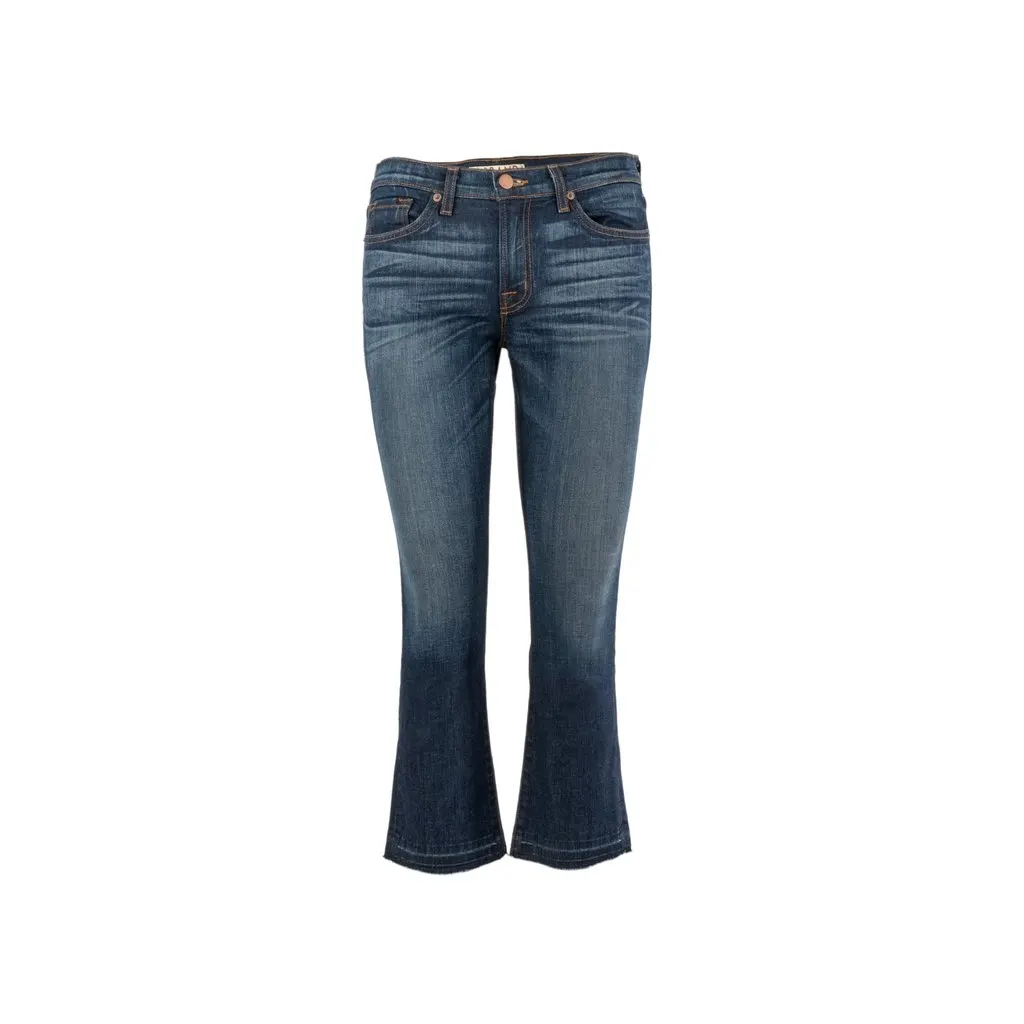 J Brand Flare Fit Jeans - '10s Yellow Denim Good - Front View