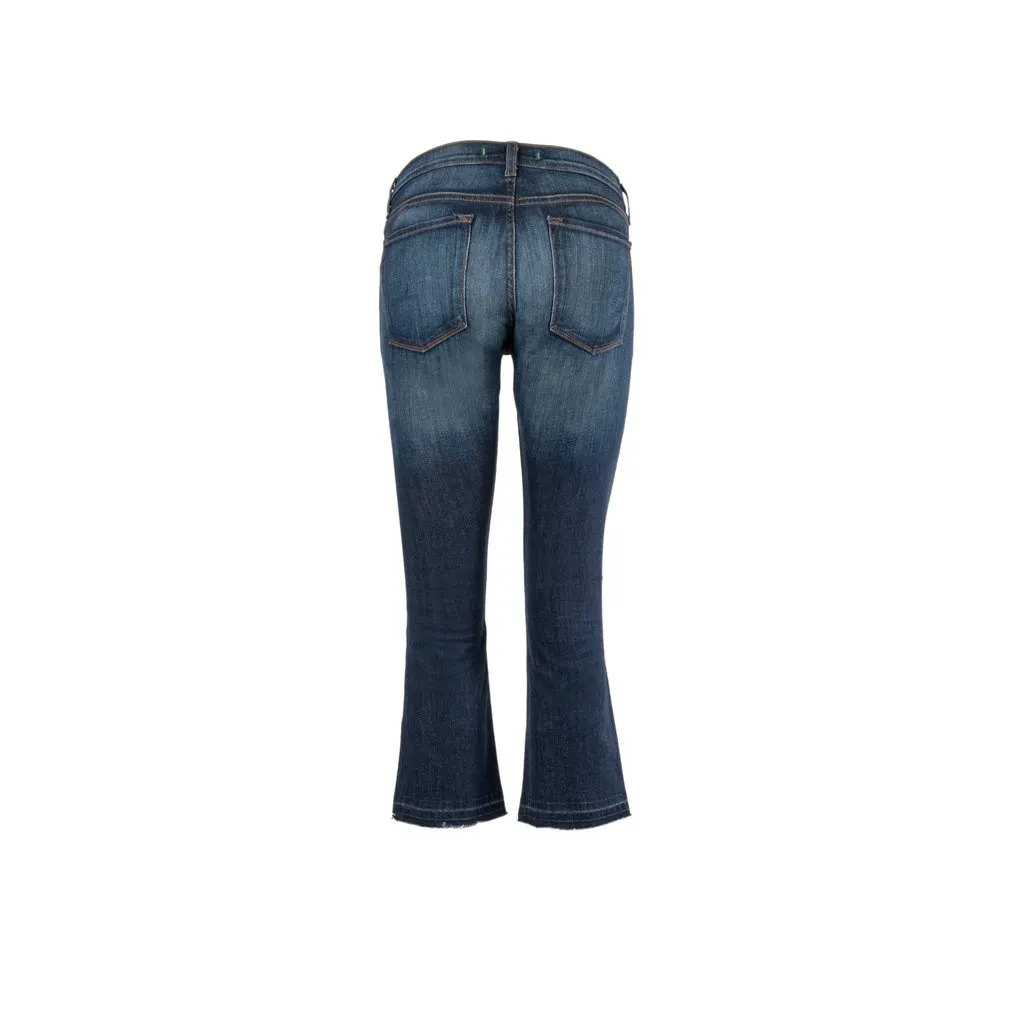 J Brand Flare Fit Jeans - '10s Yellow Denim Good - Back View