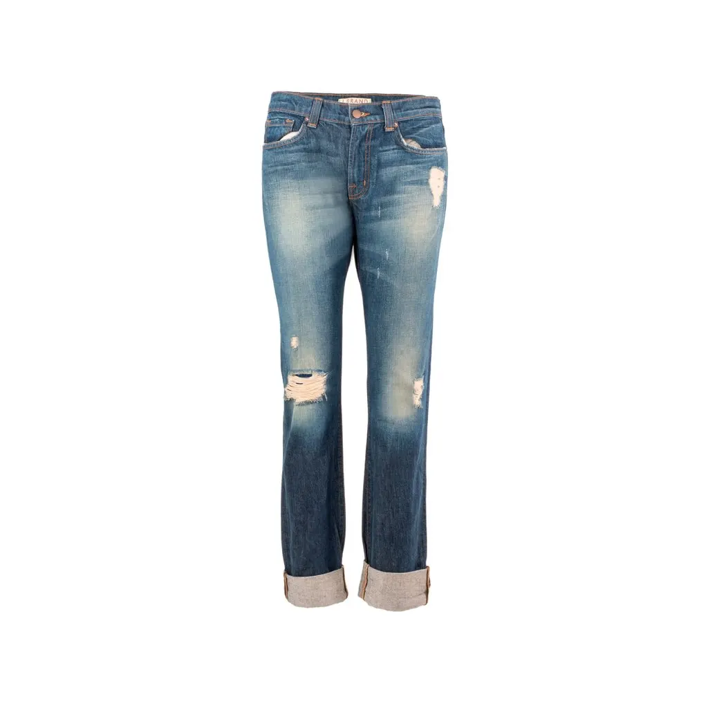 J Brand Slim Fit Jeans - '10s Blue Good - Front View