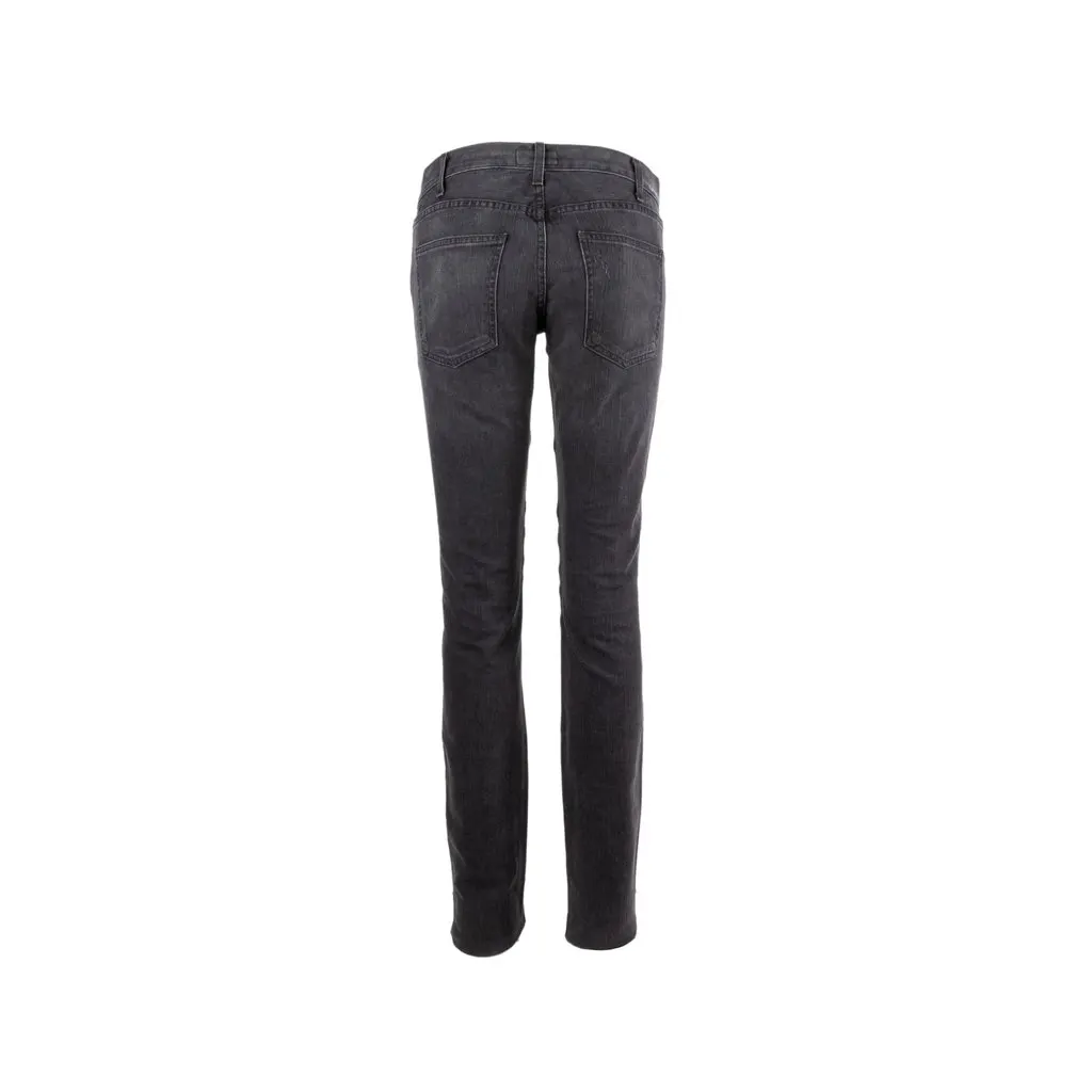 Unsigned Current/Elliott Slim Fit Panel Jeans - '10s Black Denim Good - Back View