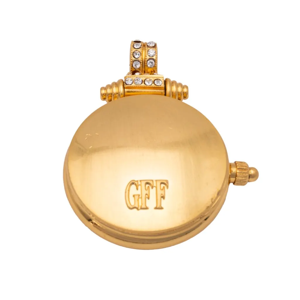 Gianfranco Ferré Golden Pendant - '80s Gold Good - Back View