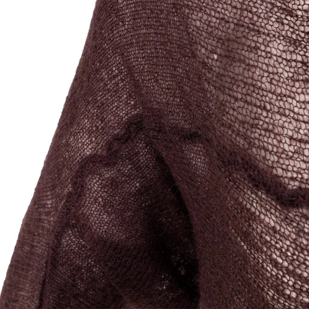 Unsigned Jucca Bolero Cardigan - '10s MultiColor Wool Good - Model View