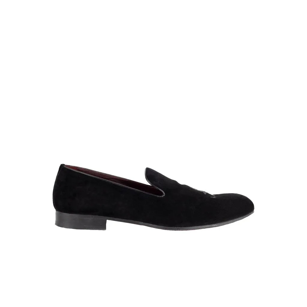 Unsigned Billionaire Boys Club Suede Loafers - '20s Black Suede Good - Front View