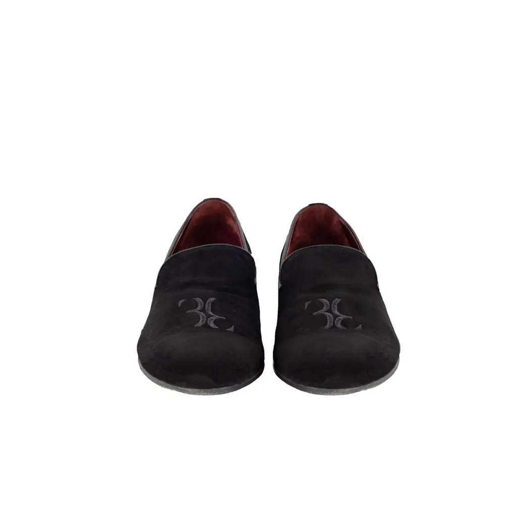 Unsigned Billionaire Boys Club Suede Loafers - '20s Black Suede Good - Back View