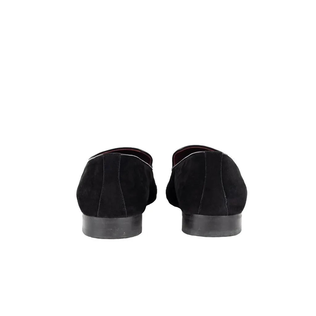 Unsigned Billionaire Boys Club Suede Loafers - '20s Black Suede Good - Model View