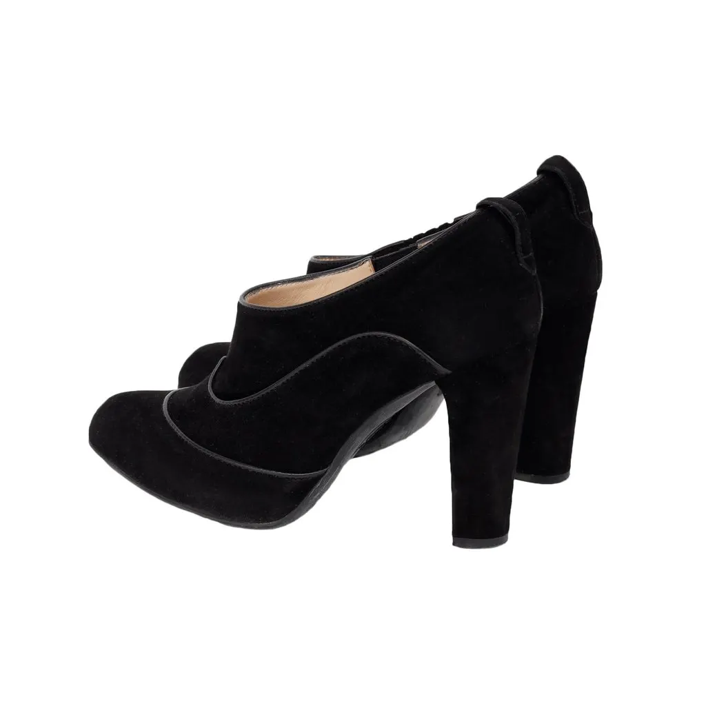 Tod's Ankle Boots - '10s Black Suede Good - Inside View
