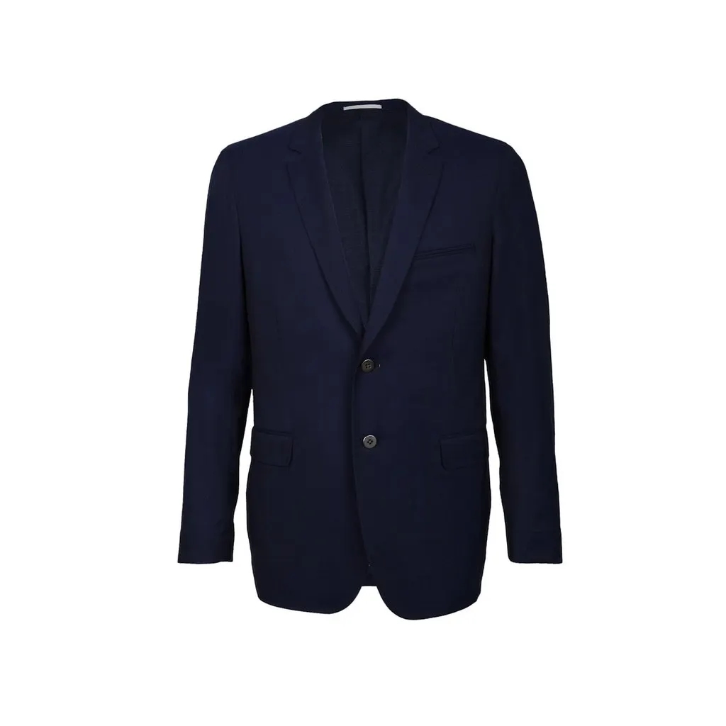 Unsigned Smart Blazer - '10s MultiColor Wool Good - Front View