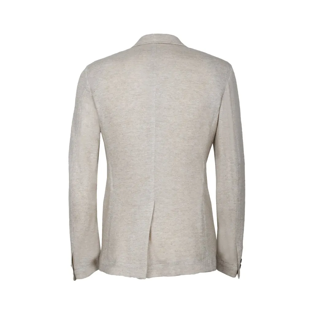 Unsigned Light Blazer - '10s MultiColor Canvas Good - Back View