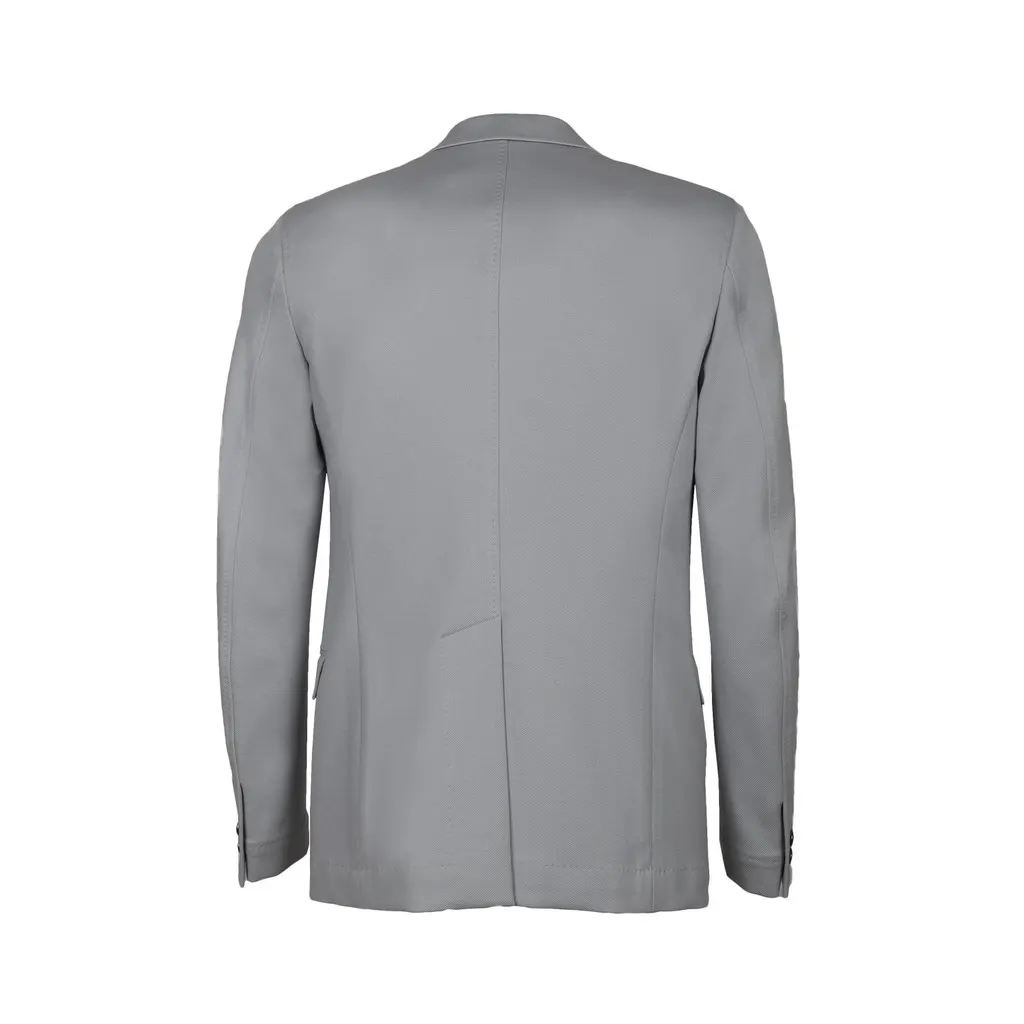 Unsigned Light Blazer - '10s MultiColor Canvas Good - Back View