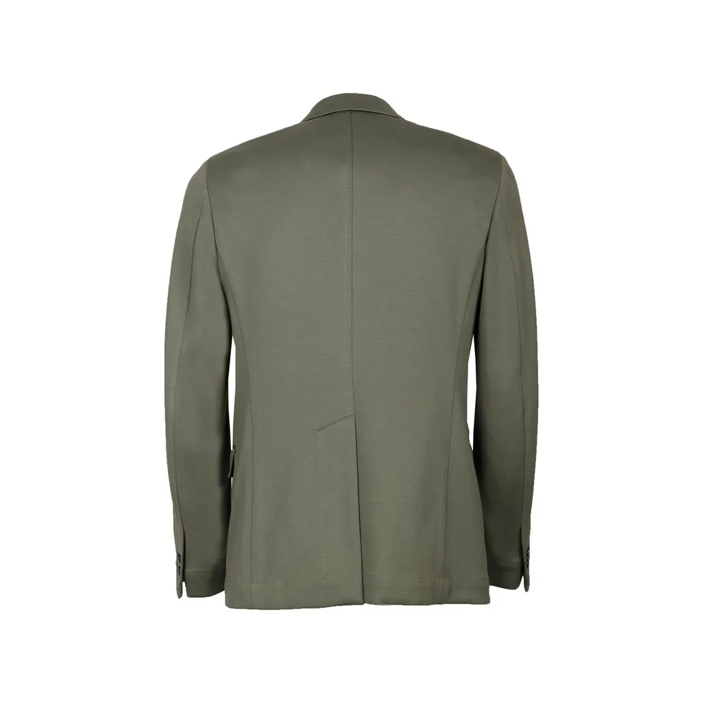 Unsigned Light Blazer - '10s MultiColor Canvas Good - Back View