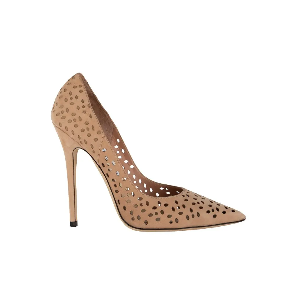 Jimmy Choo Anouk - '10s Beige Leather Good - Front View