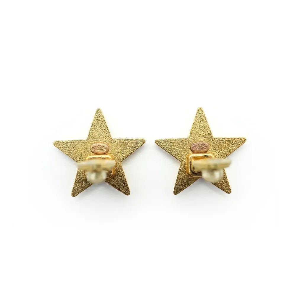 Chanel Earrings Beige Good - Inside View