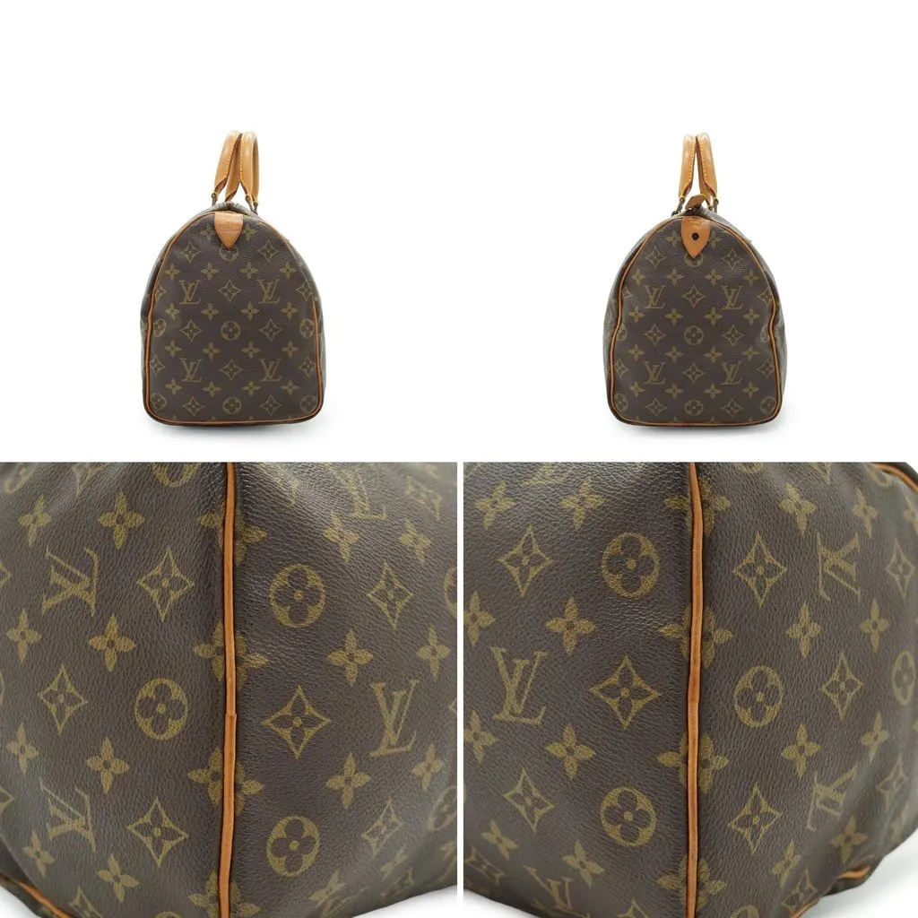 Louis Vuitton Handbag Vintage Speedy Brown Canvas Good - Model View