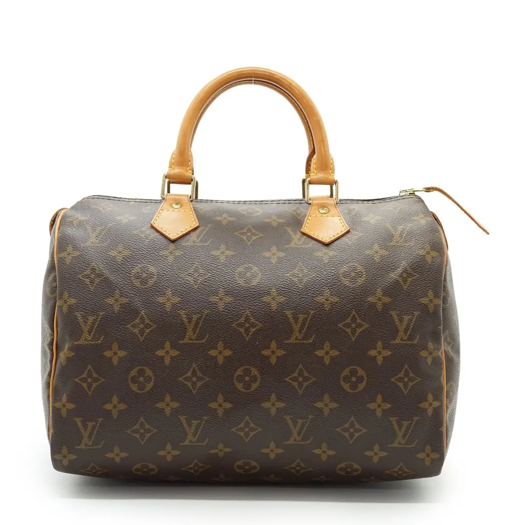 Louis Vuitton Handbag Vintage Speedy Brown Canvas Good - Back View