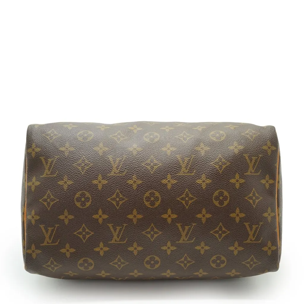 Louis Vuitton Handbag Vintage Speedy Brown Canvas Good - Inside View