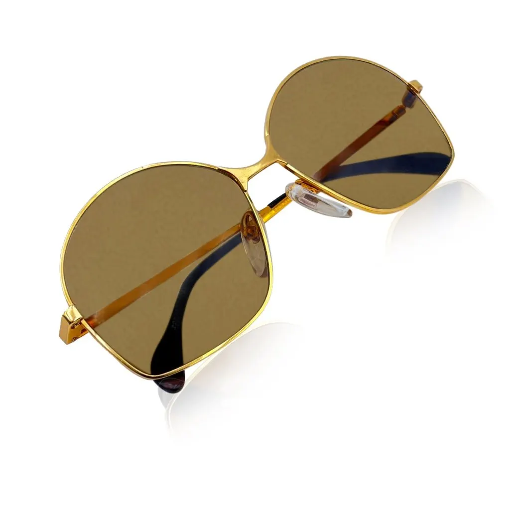 Unsigned Sunglasses Brown Good - Back View