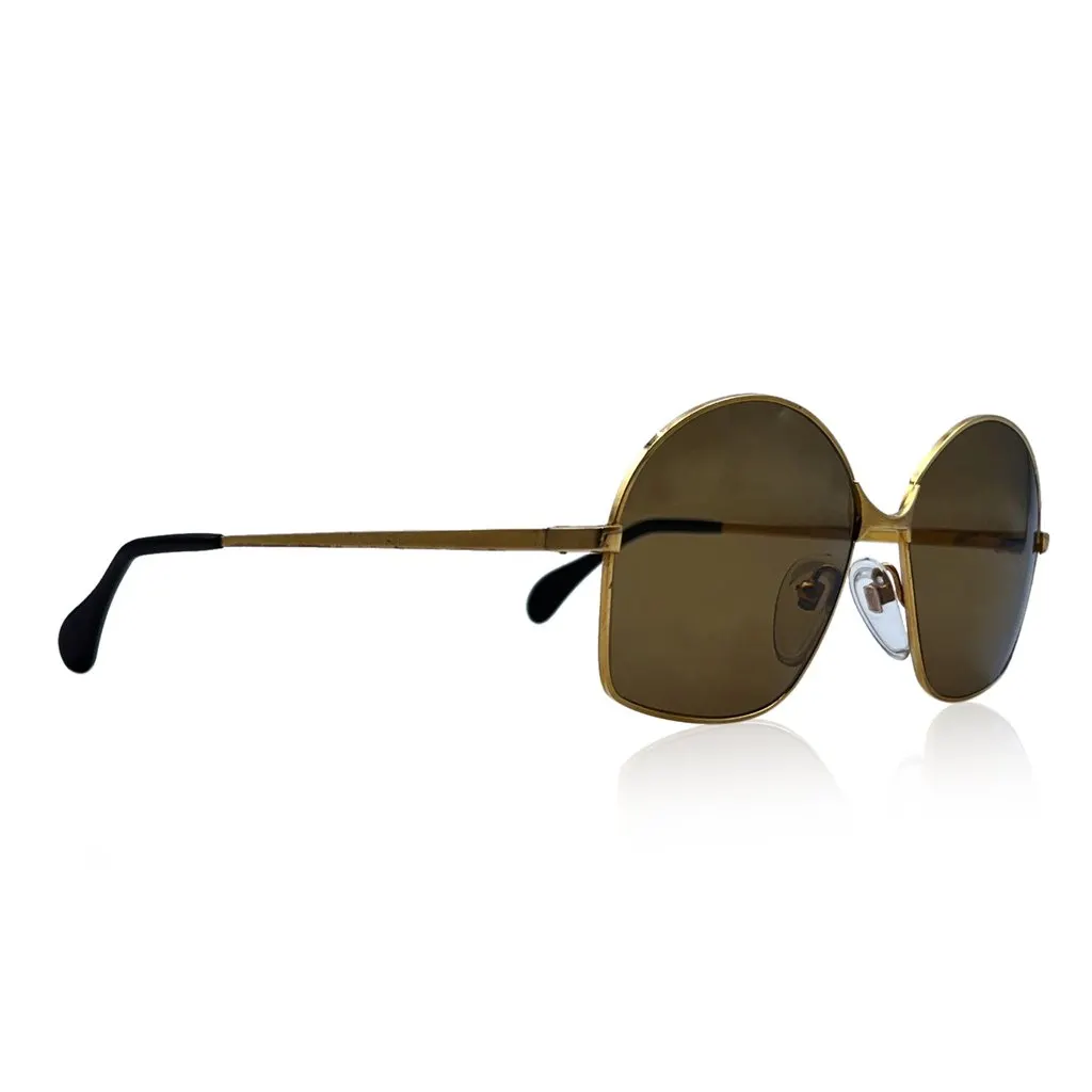 Unsigned Sunglasses Brown Good - Inside View
