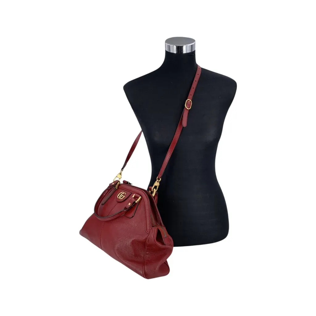 Gucci Handbag Re(belle) Red Leather Good - Back View