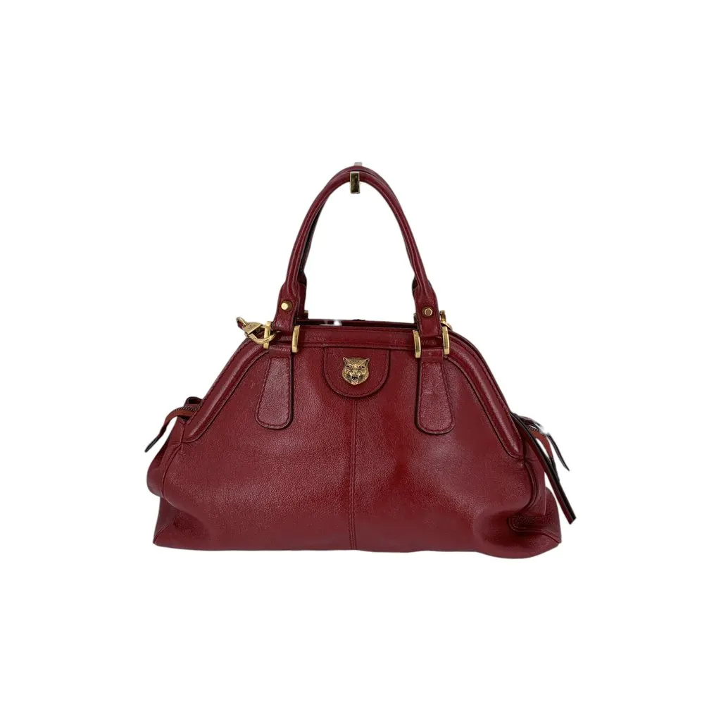 Gucci Handbag Re(belle) Red Leather Good - Inside View