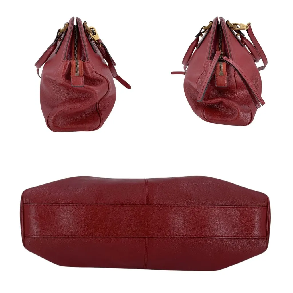 Gucci Handbag Re(belle) Red Leather Good - Model View