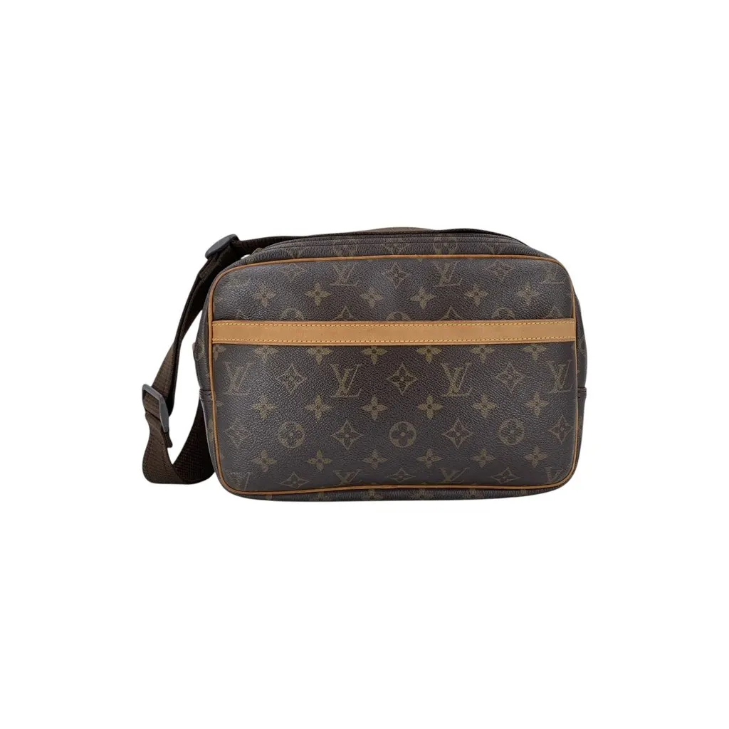Louis Vuitton Crossbody Bag Vintage Reporter Gold Canvas Good - Front View
