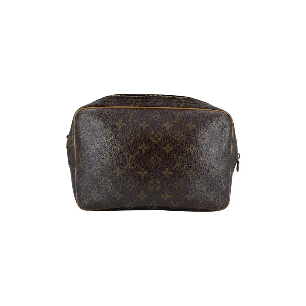 Louis Vuitton Crossbody Bag Vintage Reporter Gold Canvas Good - Inside View