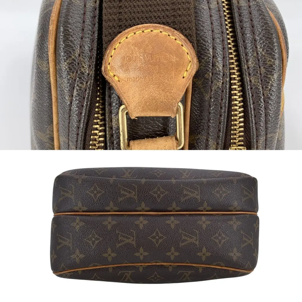 Louis Vuitton Crossbody Bag Vintage Reporter Gold Canvas Good - Model View