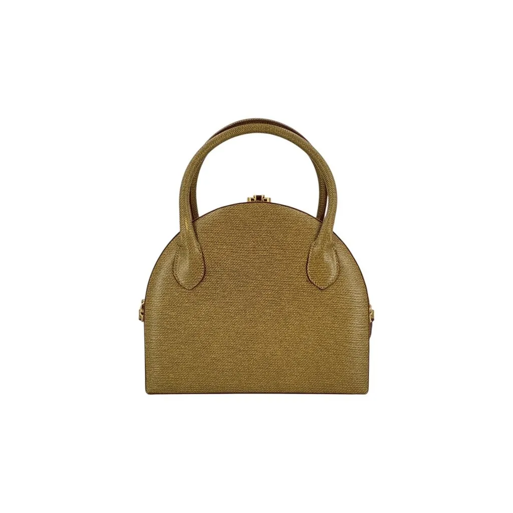 Fendi Handbag Vintage Dome Red Canvas Good - Inside View