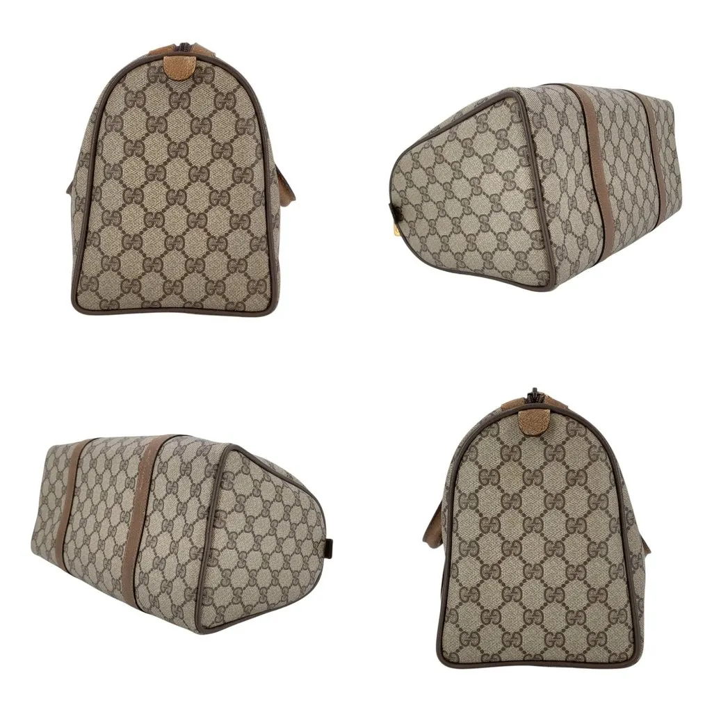 Gucci Handbag Vintage Ophidia Brown Canvas Good - Box View