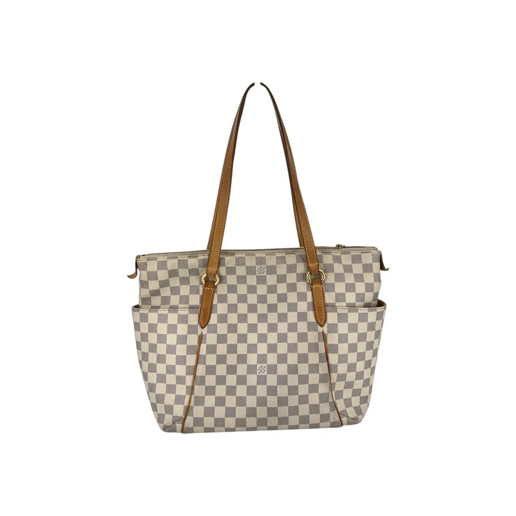 Louis Vuitton Tote Bag Totally Beige Canvas Good - Back View