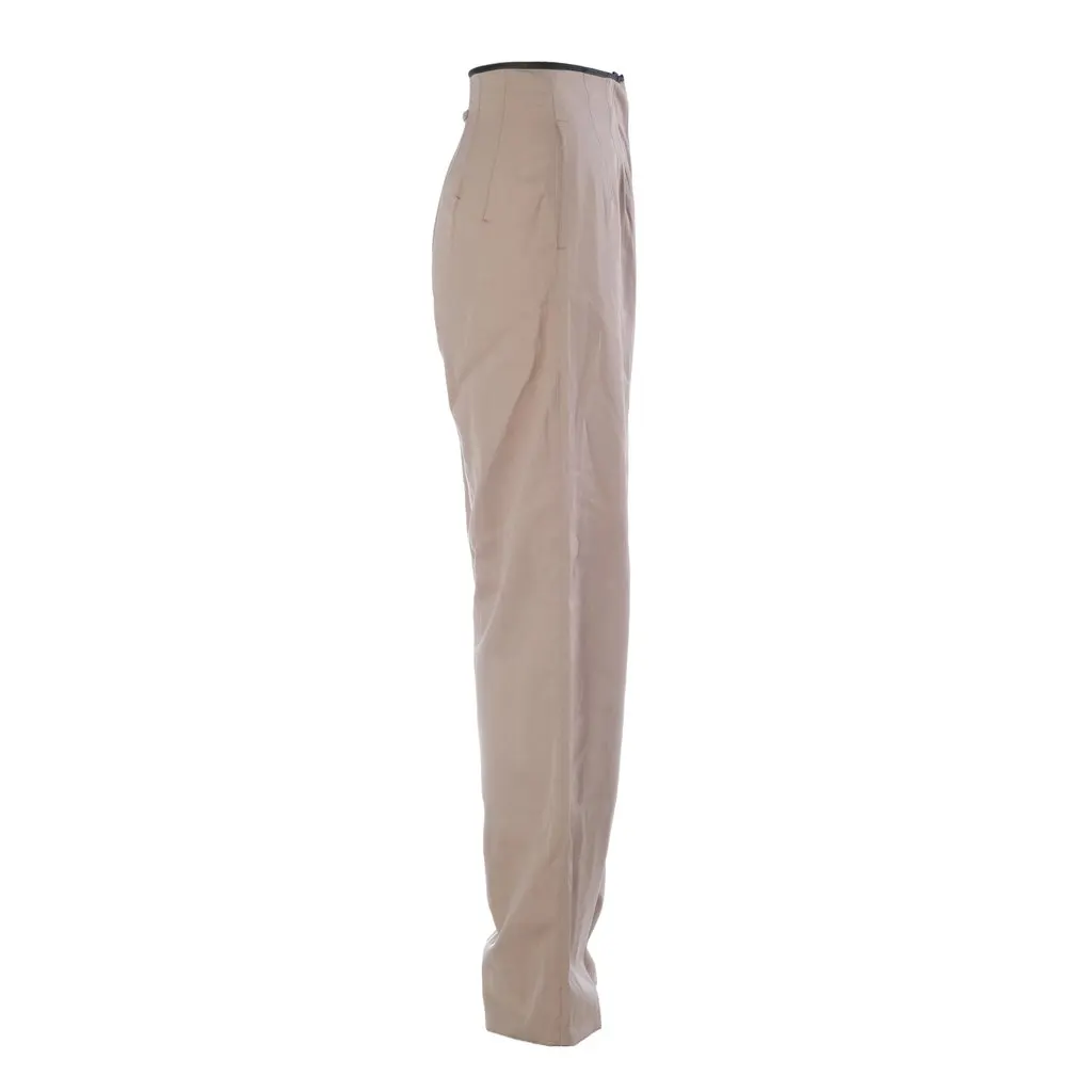 Jean Paul Gaultier Femme High-Waisted Wide-Leg Tailored Trousers - '90s Red Good - Back View