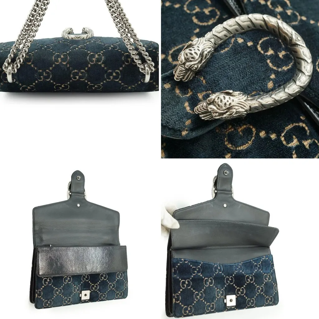 Gucci Shoulder Bag Dionysus Red Velvet Good - Model View