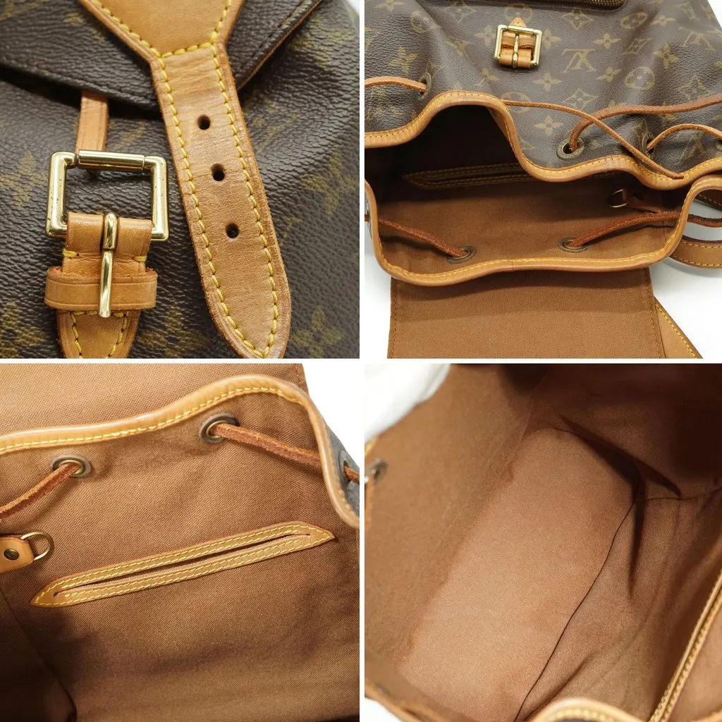Louis Vuitton Backpack Vintage Montsouris Brown Canvas Good - Box View