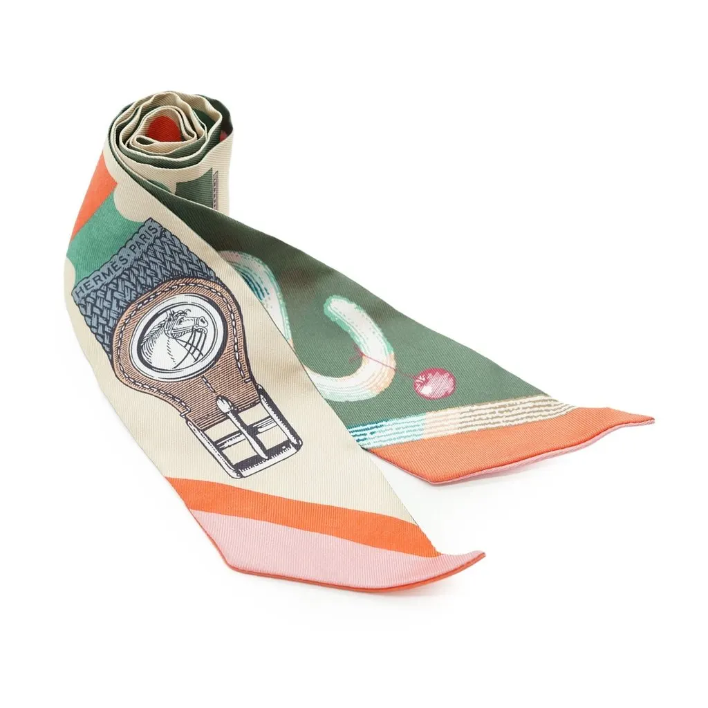 Hermès Scarf MultiColor Silk Good - Front View