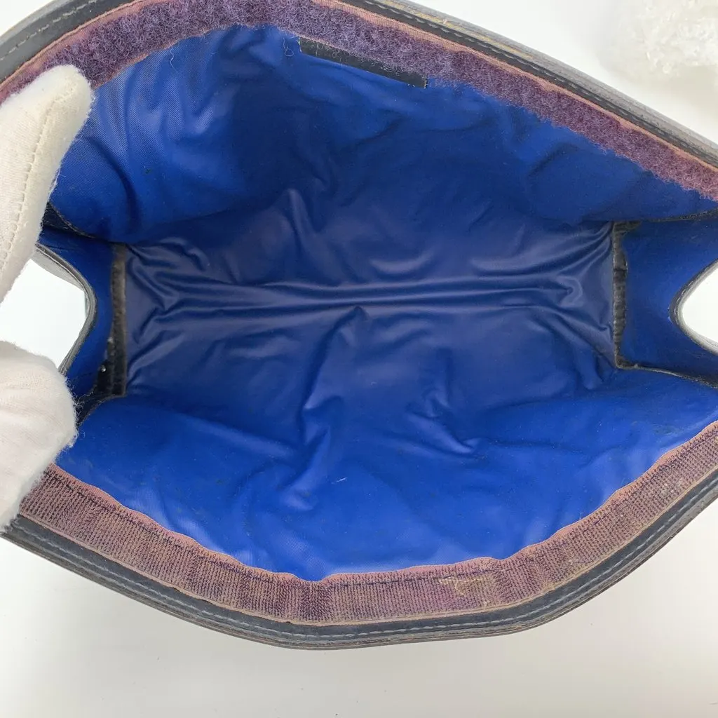 Gucci Clutch Bag Vintage Ophidia Blue Canvas Good - Box View