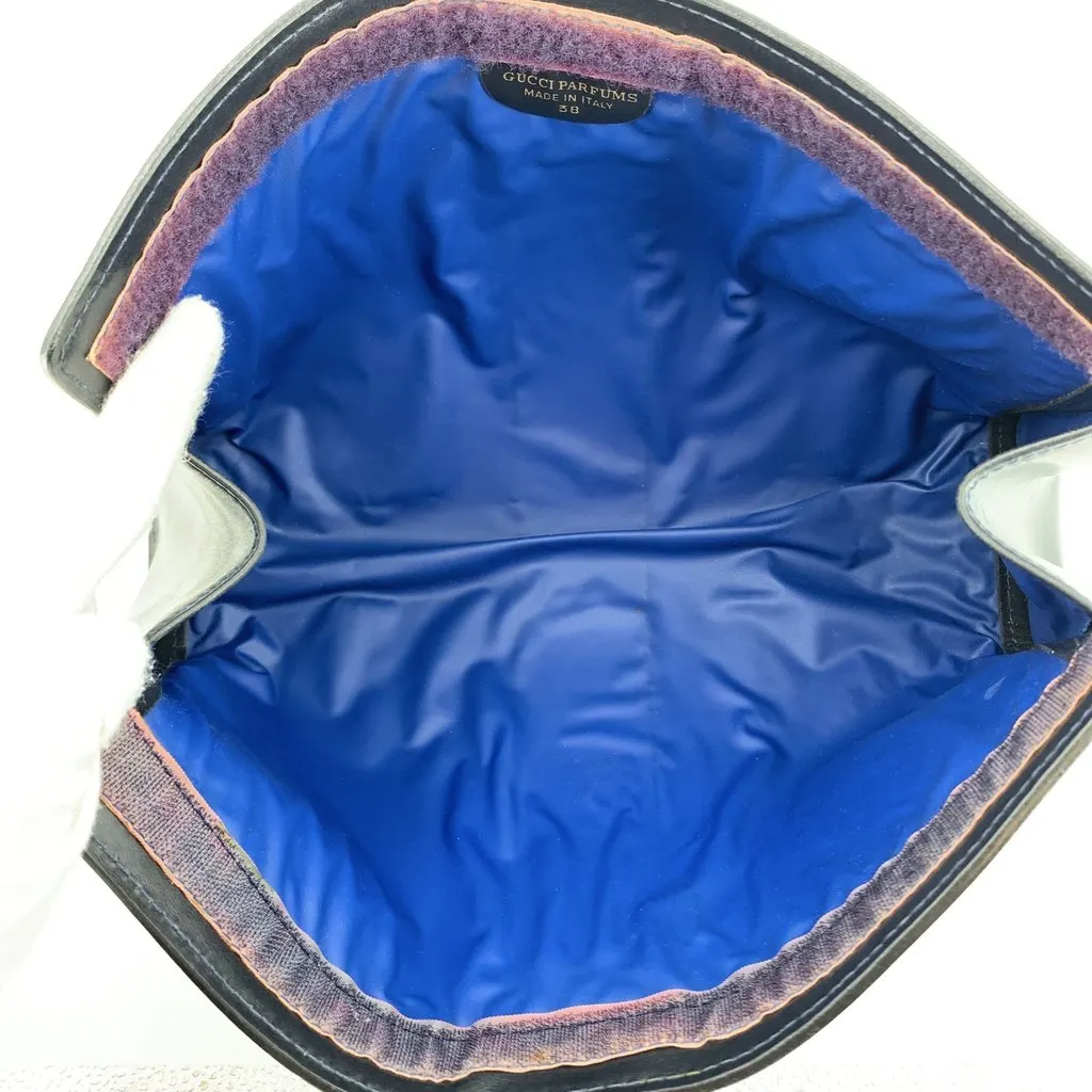 Gucci Clutch Bag Vintage Ophidia Blue Canvas Good - Box View