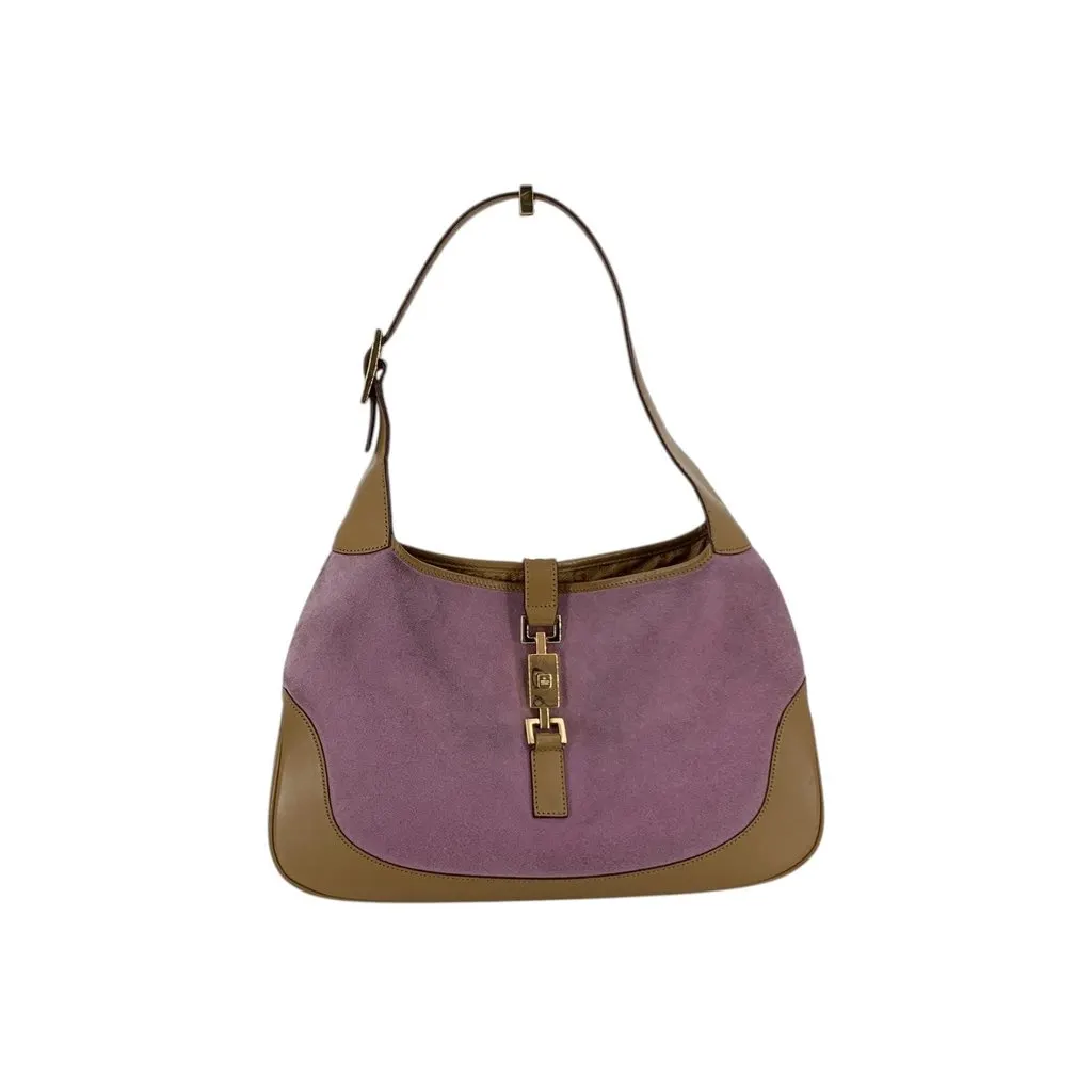 Gucci Hobos Jackie MultiColor Suede Good - Front View