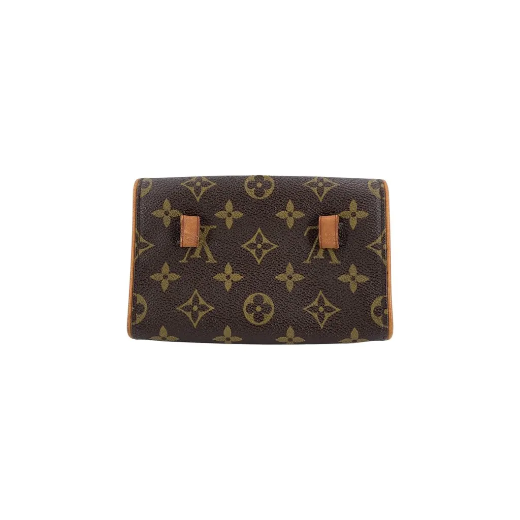 Louis Vuitton Clutch Bag Vintage Florentine Brown Canvas Good - Inside View