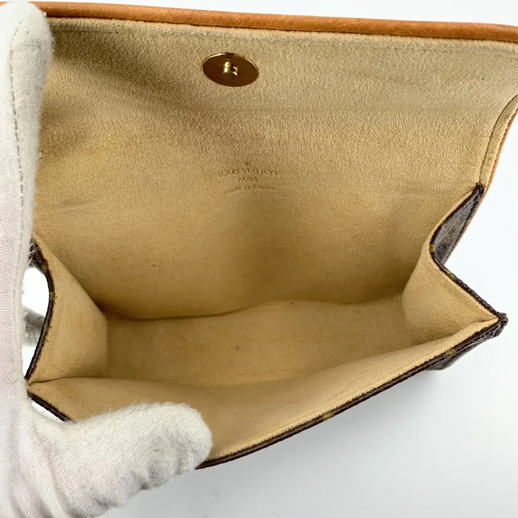 Louis Vuitton Clutch Bag Vintage Florentine Brown Canvas Good - Box View