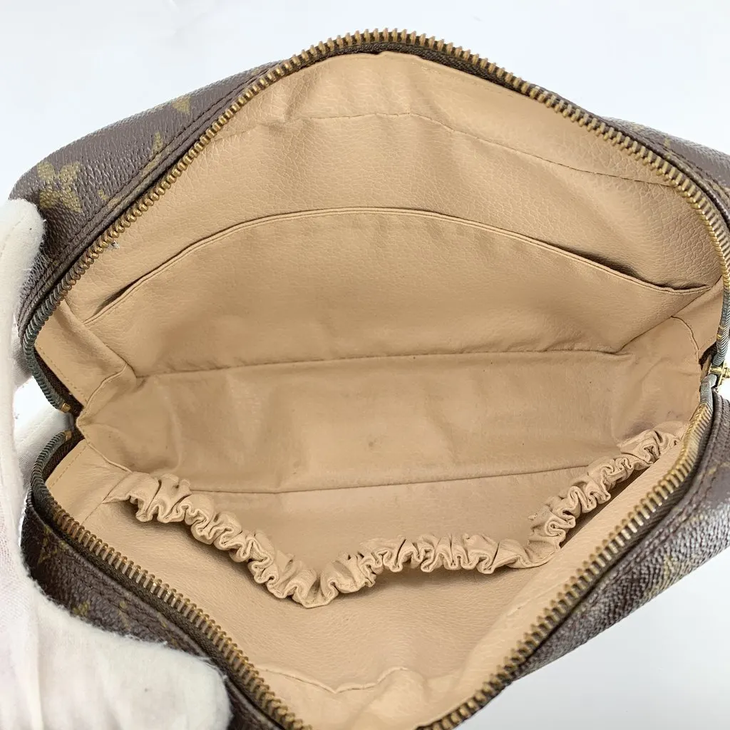 Louis Vuitton Clutch Bag Vintage Trousse de Toilette Brown Canvas Good - Box View