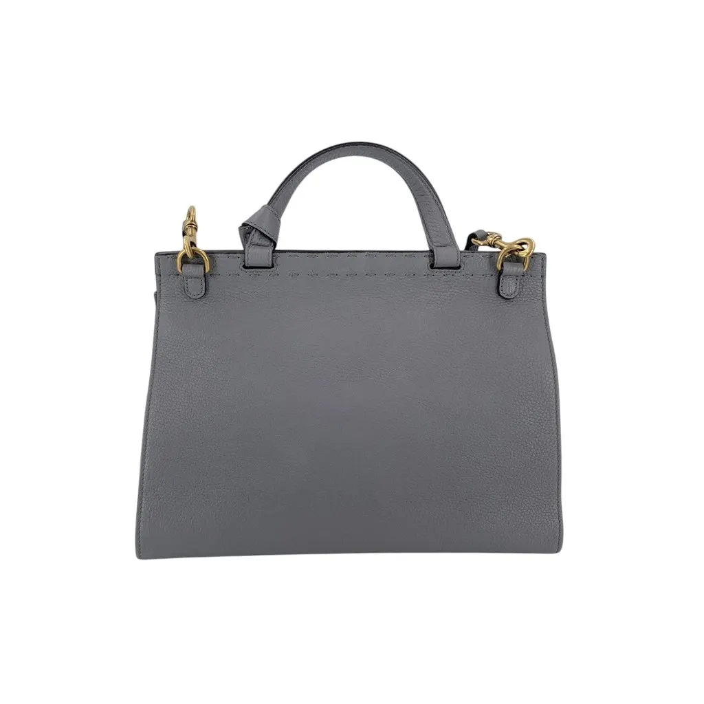Gucci Handbag GG Marmont Grey Leather Good - Inside View
