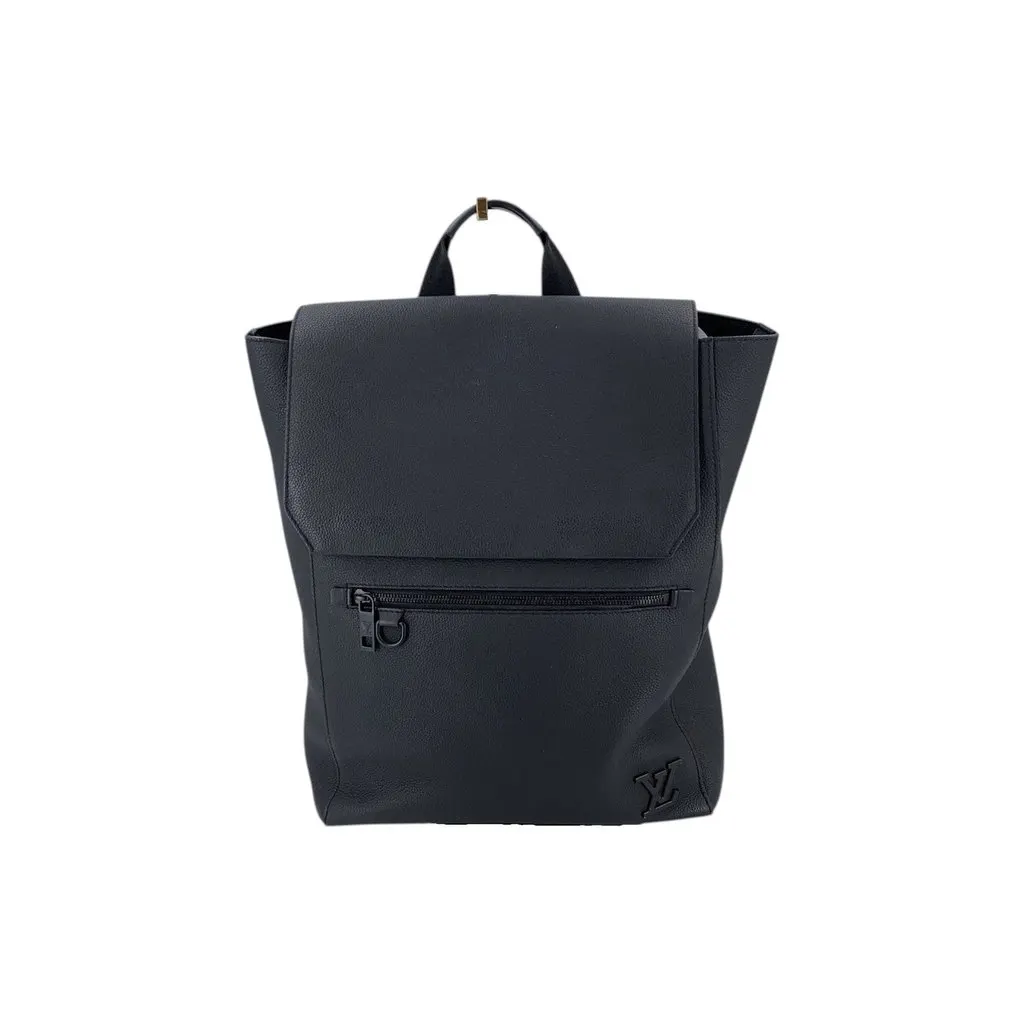 Louis Vuitton Backpack Fastline Aerogram Black Leather Good - Front View