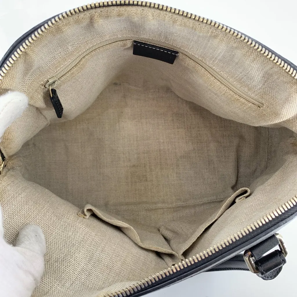 Gucci Shoulder Bag Dome Black Leather Good - Box View