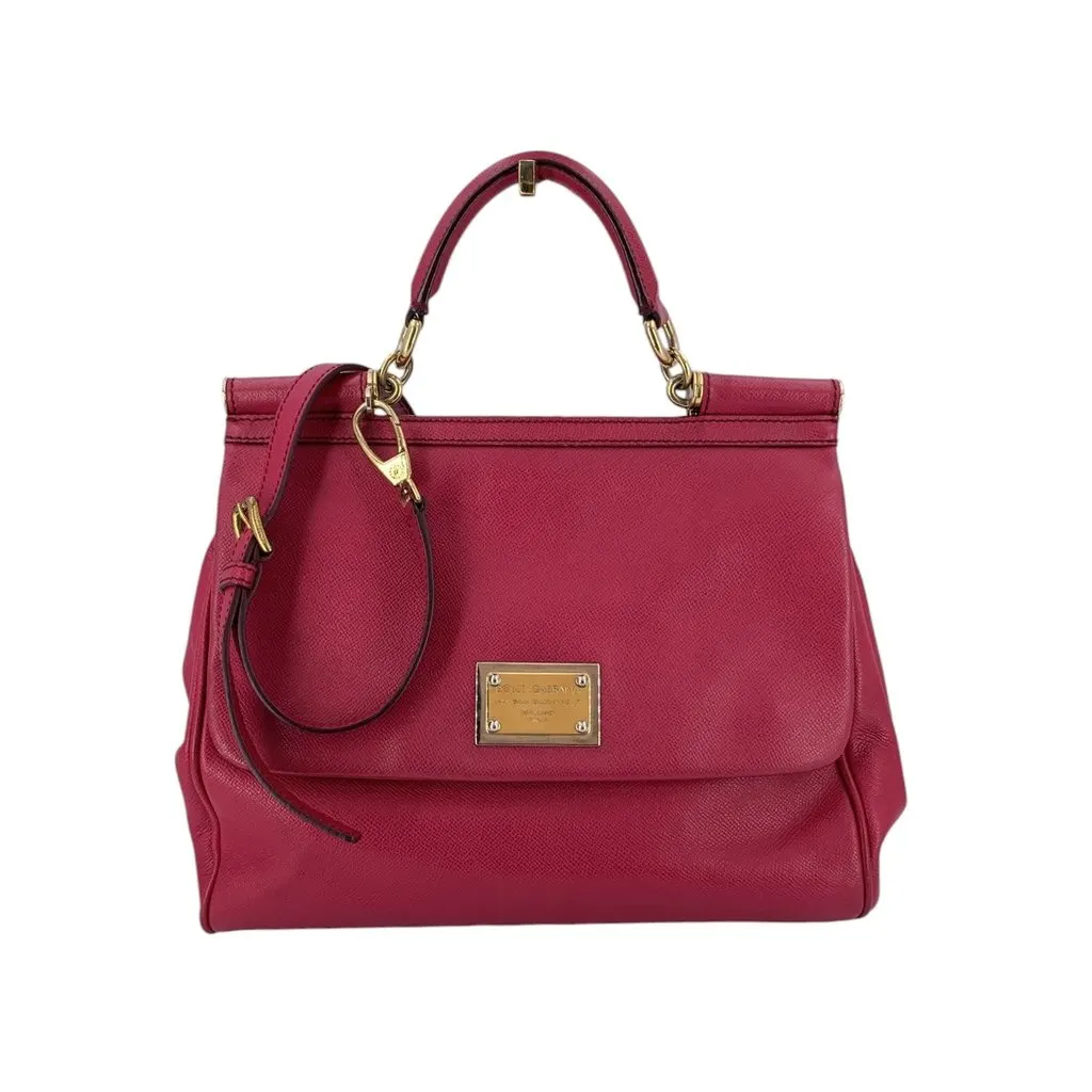 Dolce & Gabbana Shoulder Bag Dauphine MultiColor Leather Good - Front View