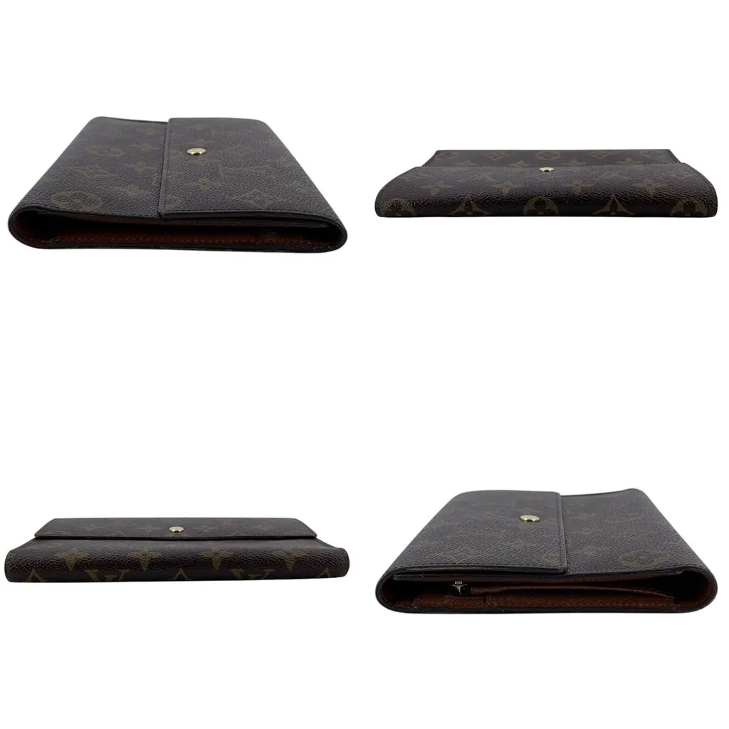 Louis Vuitton Wallet Brown Canvas Good - Inside View