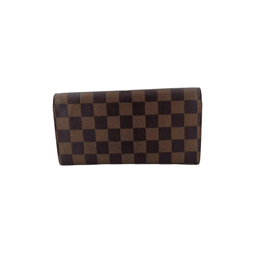 Louis Vuitton Wallet Brown Canvas Good - Back View